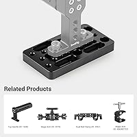 Vista 4 de SMALLRIG Placa de conmutación para cámara Easy Plate para bloques de riel, colas de milano y varillas cortas - Versión más larga - 1598