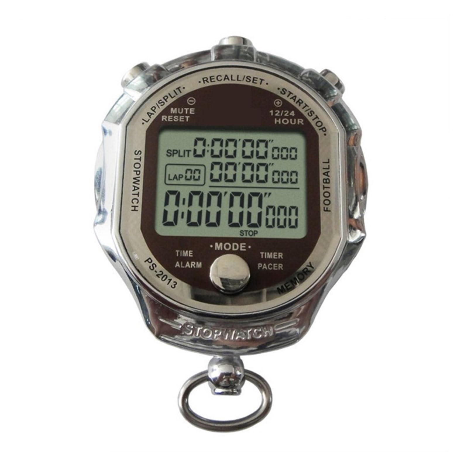 Chronomètre De Sport Numérique, Minuterie 1/1000 Secondes, Chronographe, Compteur D'entraînement LCD, Chronomètre De Sport Portable avec Bracelet