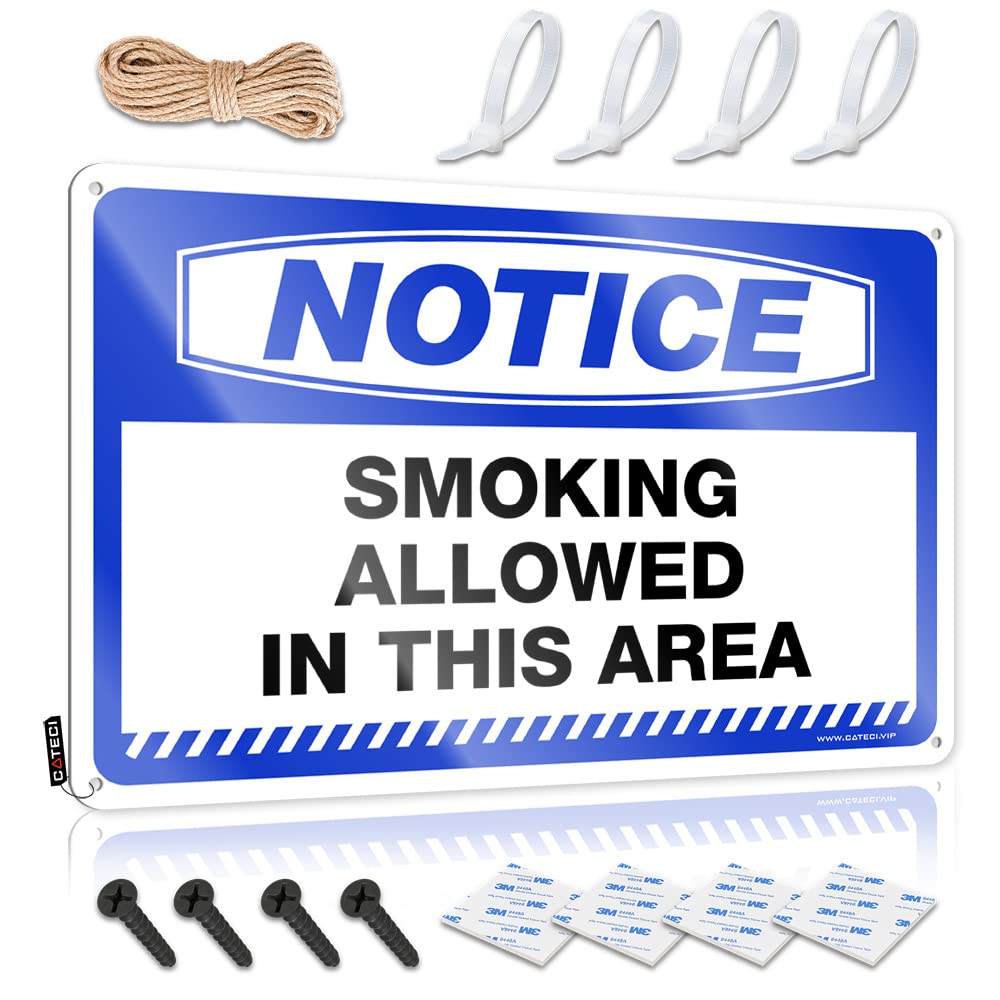 Fzfn Colour Decorations Funny Bar Decor Basement Bar Clean Soft Area Notice Smoking Allowed In This Area - Easy To Hang Art(30X40cm)