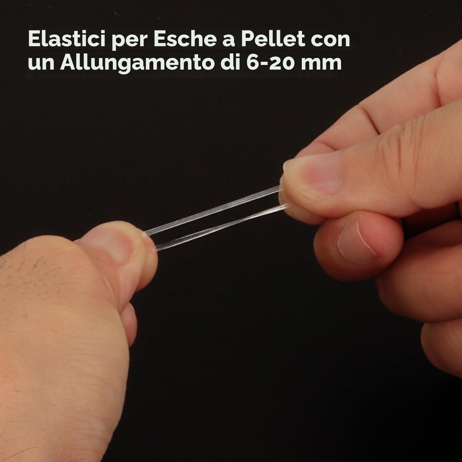 Realure 150 Pz Pellet Bait Bander, 6 mm Micro Fasce per Esche per la Pesca, Fasce per Pellet, Micro Esche Anelli in Gomma, Anello di Gomma per il Fissaggio Rapido di Esche, Pellet, Falene d'Api, Verme