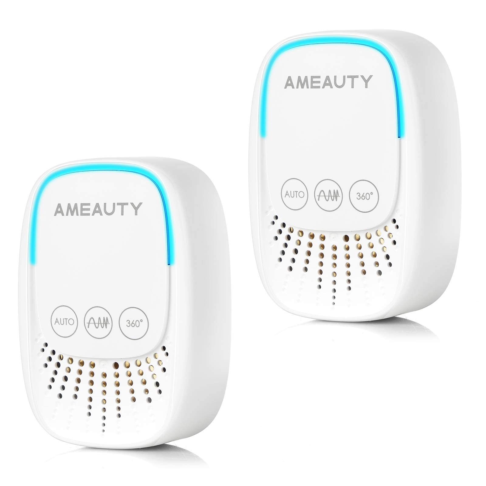Ameauty Ultrasonic Pest Repeller 2 Pack, Insect Repeller Plug in, Efficient Repelling Mosquitoes, Flies, Bugs, Spiders For Indoor Outdoor Kitchen, Bedroom, Home