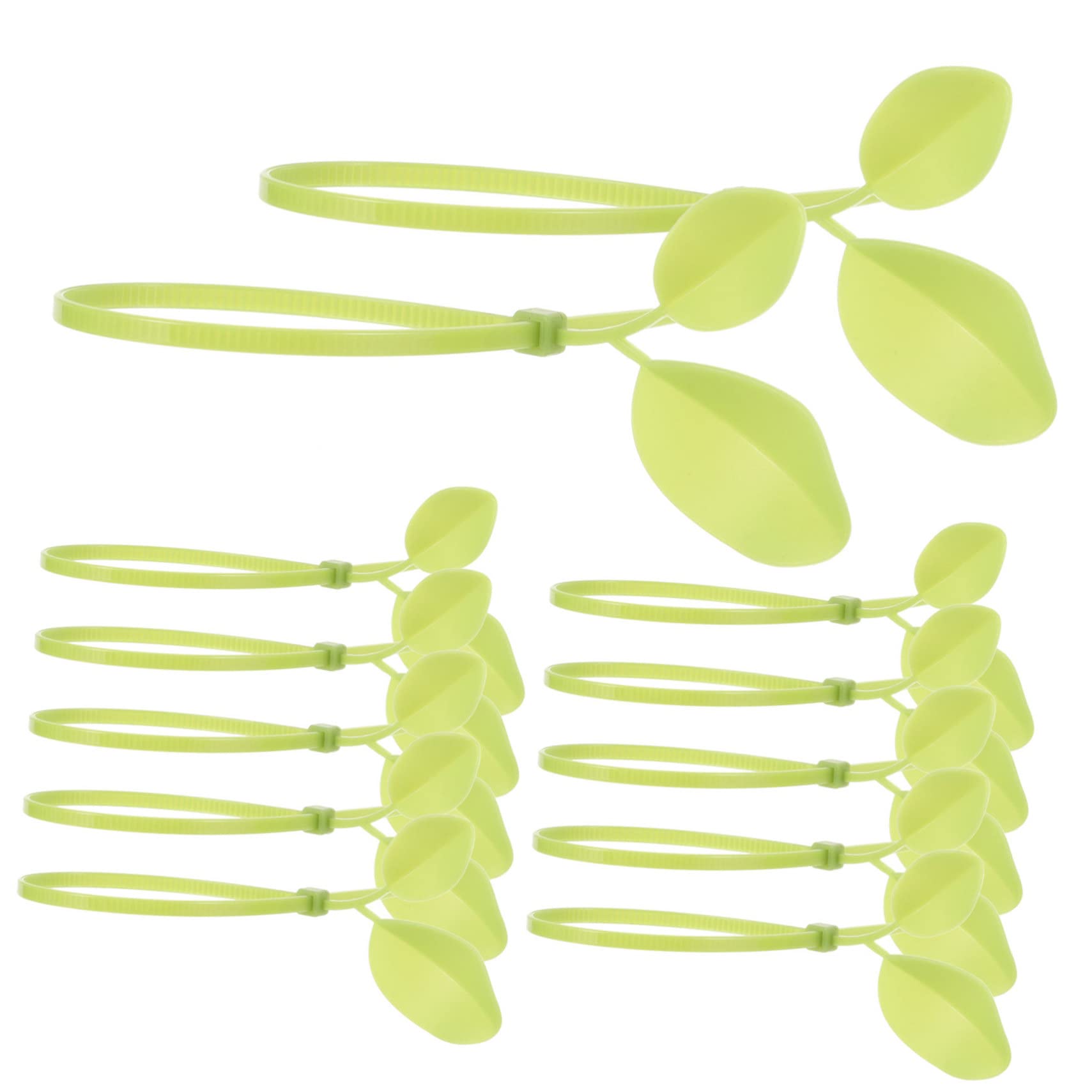 UKCOCO 200stücke Blattförmige Nylon Kabelbinder Farbige Langlebige Und Dekorative Drahtbinder Für Kabel Und Pflanzenmanagement Einfach Der Anwendung