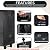 TOUGHRACKS Firewood Rack Cover 4FT | Waterproof & Heavy Duty Log Rack Cover, 600D Firewood Wood Rack Cover, Log Pile Holder for Outdoor/Indoor | NO FADING | Cover Only, NO Rack | Black (48x24x41 inch)