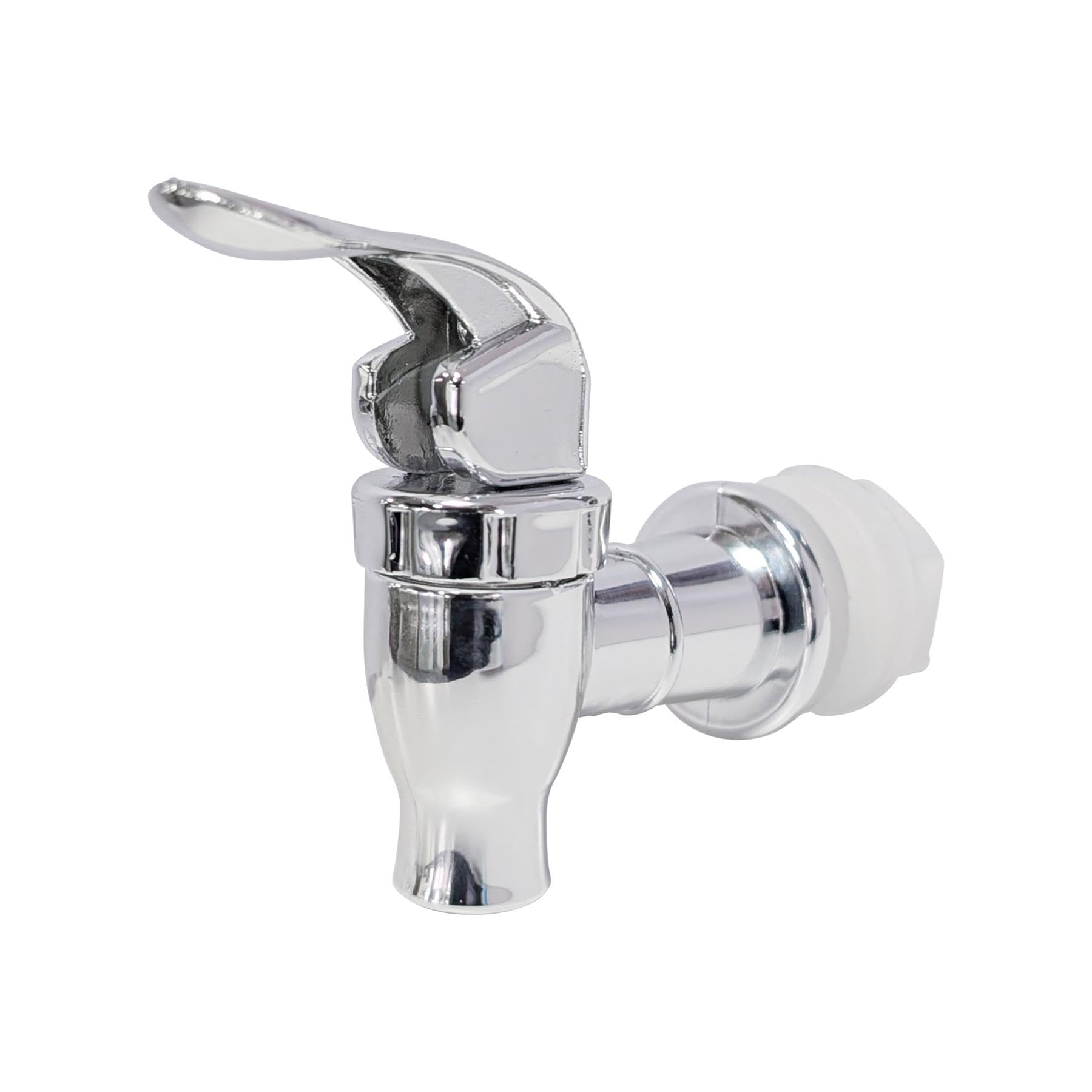 Rink Drink Chrome Replacement Spout For Glass Drinks Dispensers – Durable Plastic Tap With Lever For Smooth, Spill-Free Pouring – Easy Tool-Free Installation, Fits Standard Dispensers