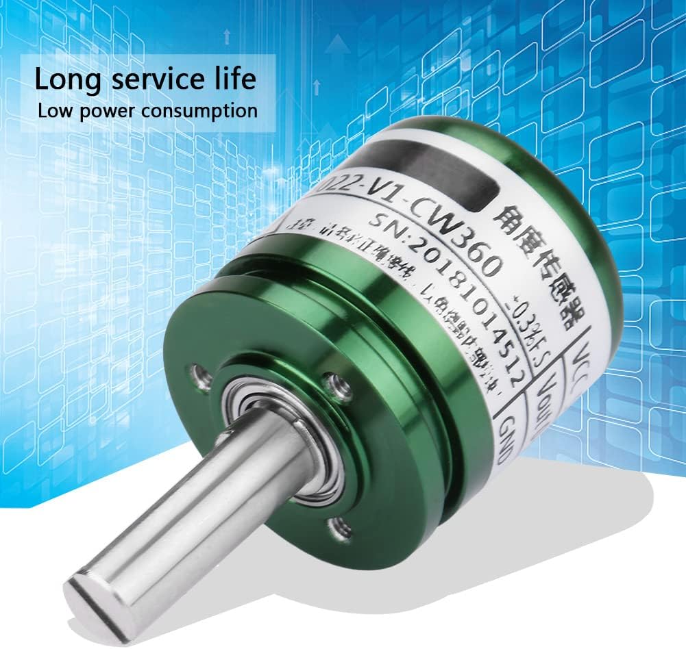 Hall Angle Sensor, 0.088°0-360 Degrees Rotatable Hall Angle Sensor 0-5V Output Full Circle 12Bit DC 5V Supply Voltage DC 0-5V Output Voltage