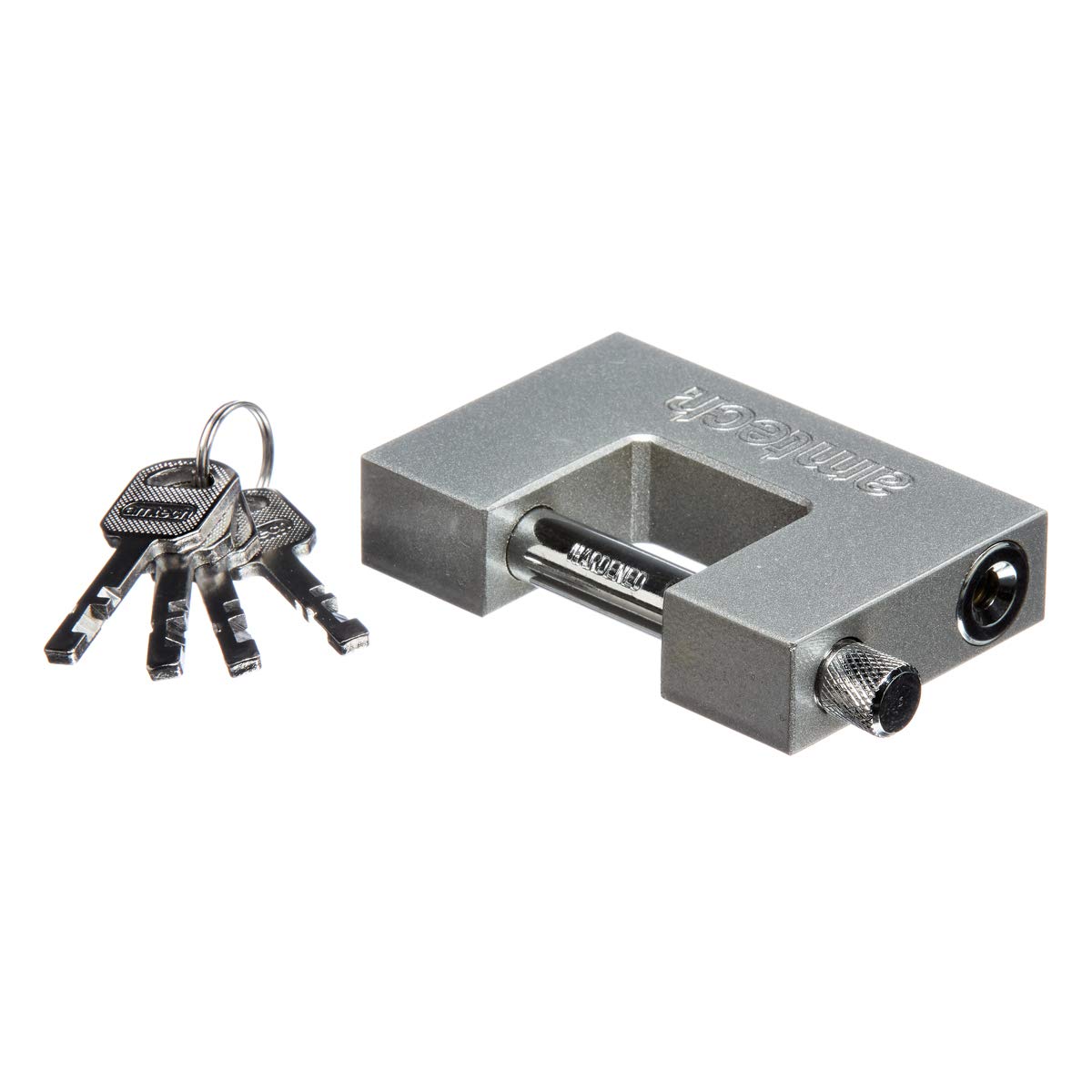 Amtech T1679 90mm Steel Shutter Padlock, Silver