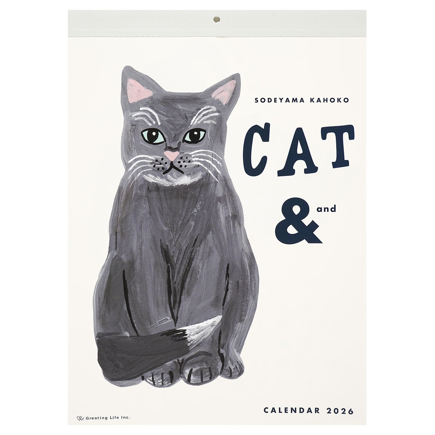 Amazon | グリーティングライフ 2026年 カレンダー キャットアンド そ