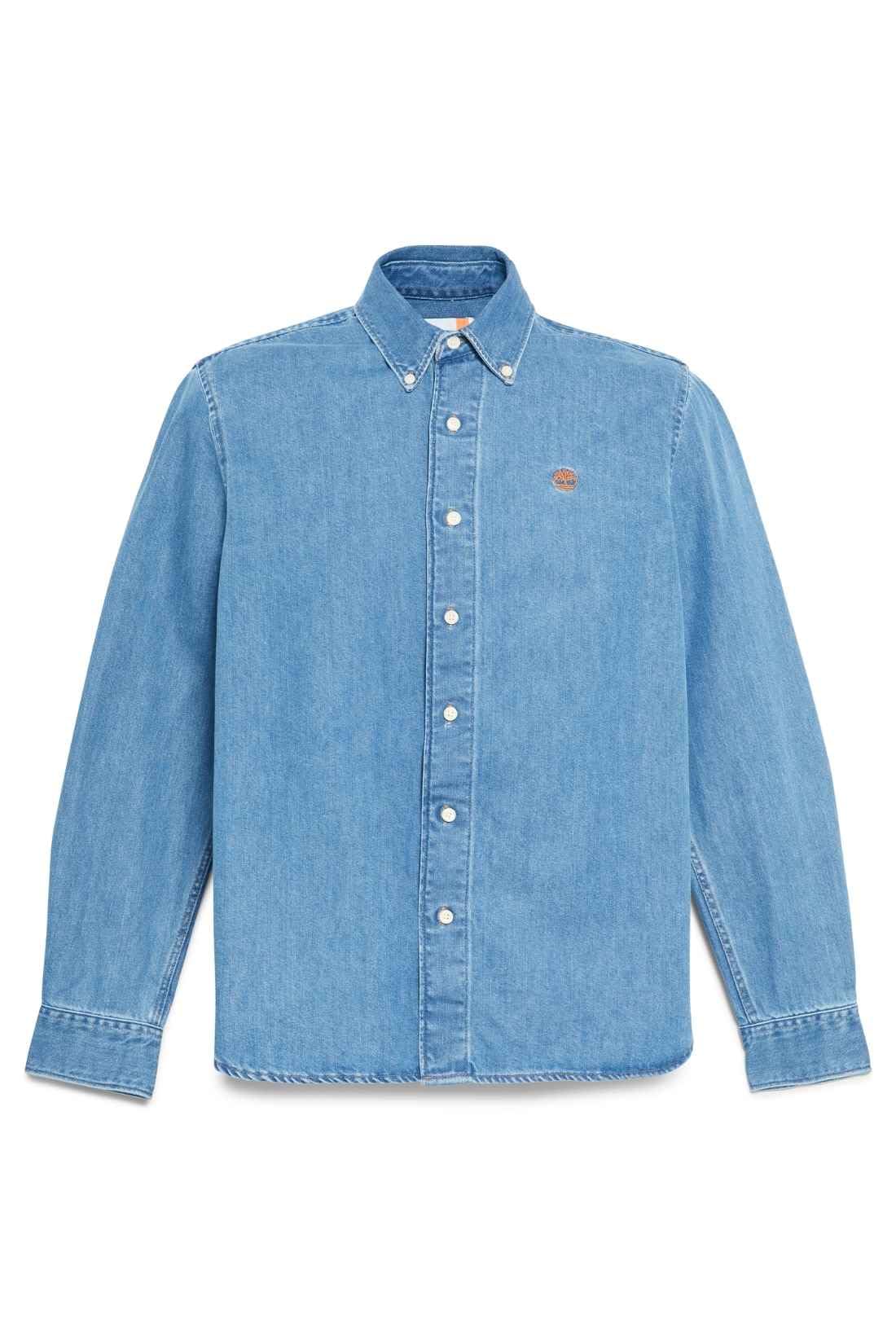 Timberland - Camicia Uomo in Denim con Logo - Taglia L