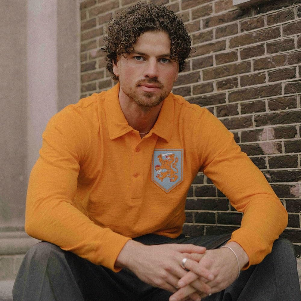 Copa - Holanda 1959 - Camiseta de fútbol Retro - Hombre - Naranja