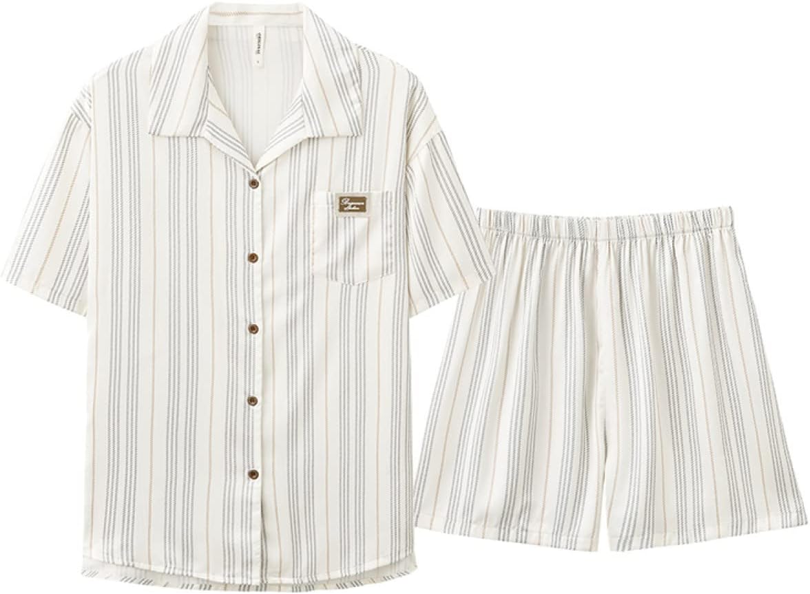 マタノアツコ シルクニットパジャマ M メロディダンス柄 絹 イエロー系