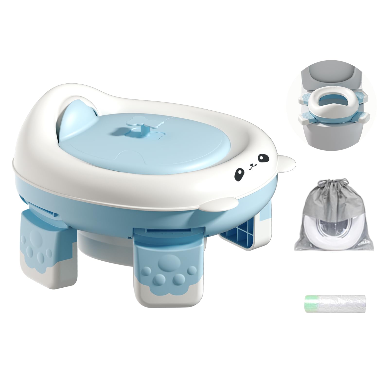 Travel Potty, Portable Elephant Leakproof Emergency Urinal Potty Toilet Pee Bottle Cup Jar,Toddlers Kids Baby Boys Potty Pee Training For Outdoor Car Travel Road Trip Camping Park Beach(Pink