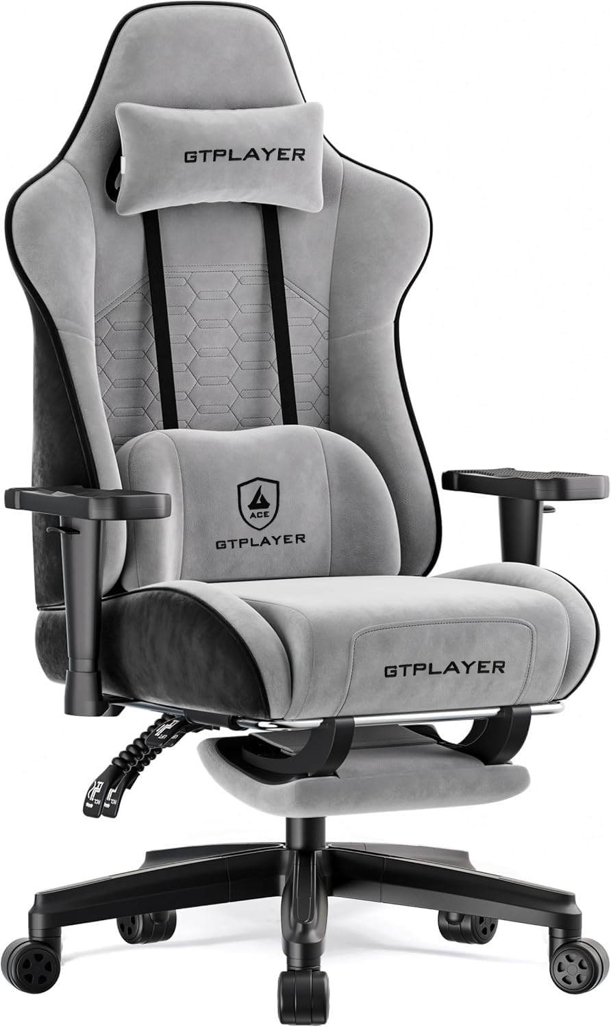 Amazon.co.jp: GTPLAYER ゲーミングチェア ベロア生地 デスクチェア