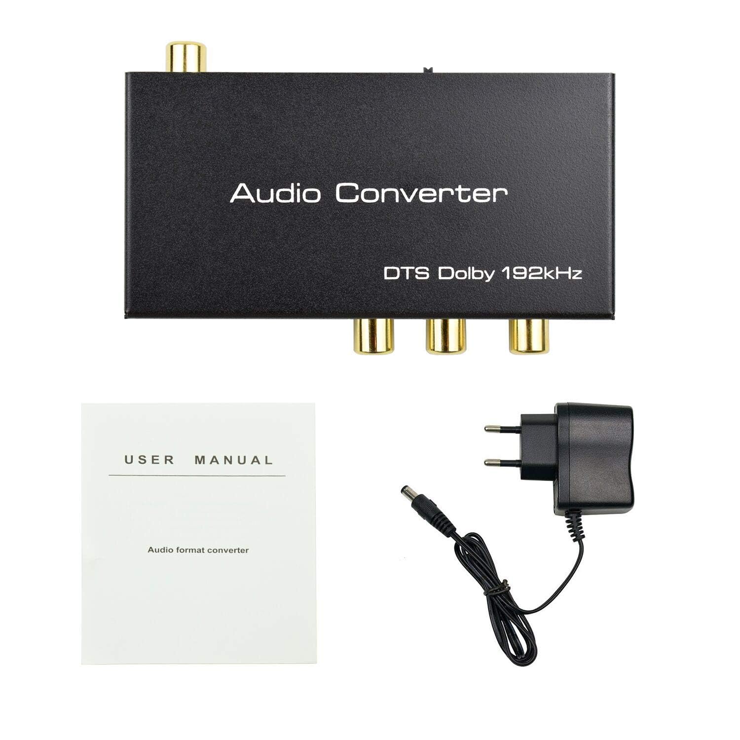 AMANKA Estrattore HDMI Convertitore Audio, Supporto 192Khz Toslink Stereo RCA L/R 3.5mm Jack