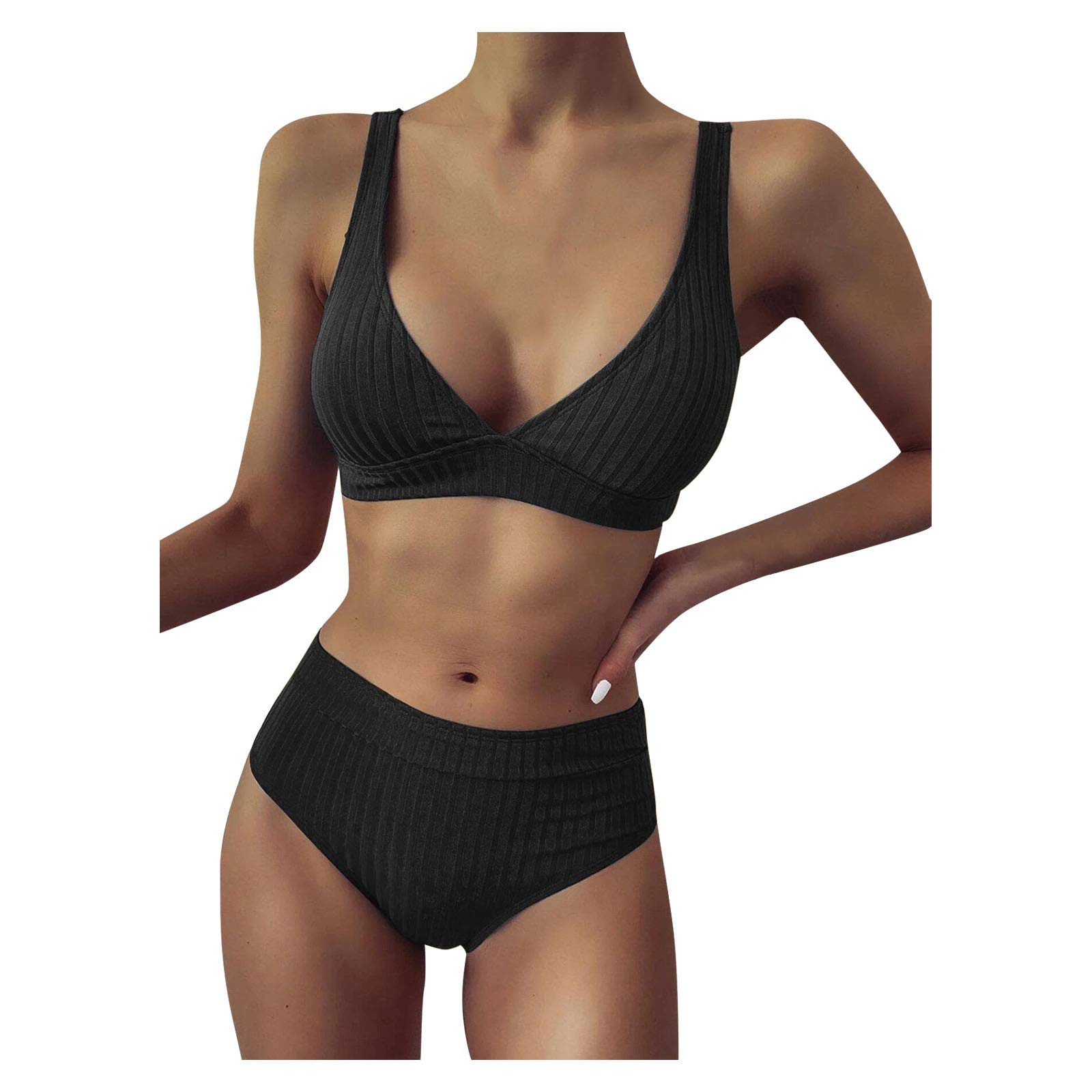 uxxnjfg Bikini Sexy Mujer Tanga Traje de Baño Dos Piezas Reductores Espagueti Brasileño Verano Bikinis Surf Arena Swimwear