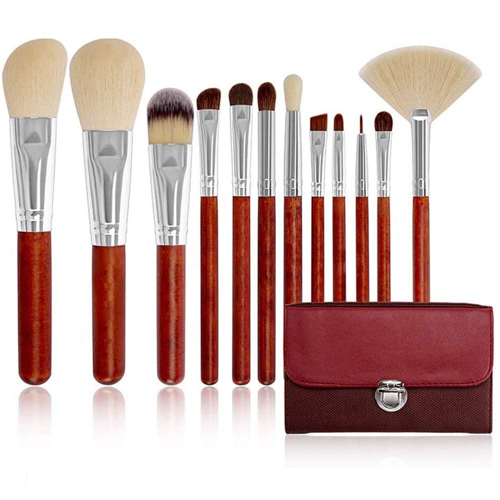 Brushes 12 Pieces Makeup Brush Lip Makeup Brush Eyeshadow Brush Brochas Maquillaje Professional Cosmetic Tool Kits Makeup for Women