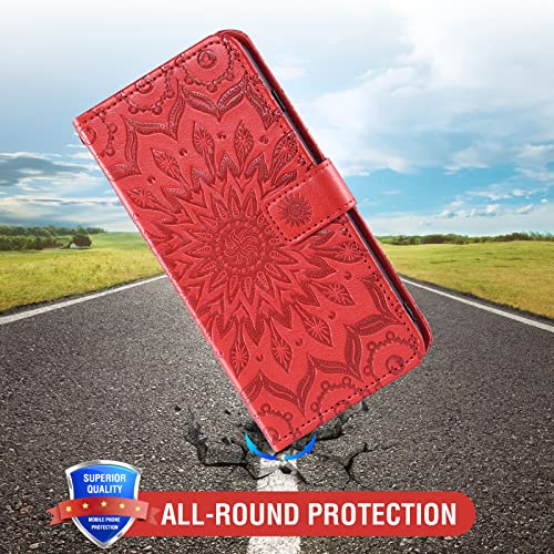 Coque Samsung Galaxy A12 anti-rayure avec verre trempé et étui portefeuille à rabat - 7