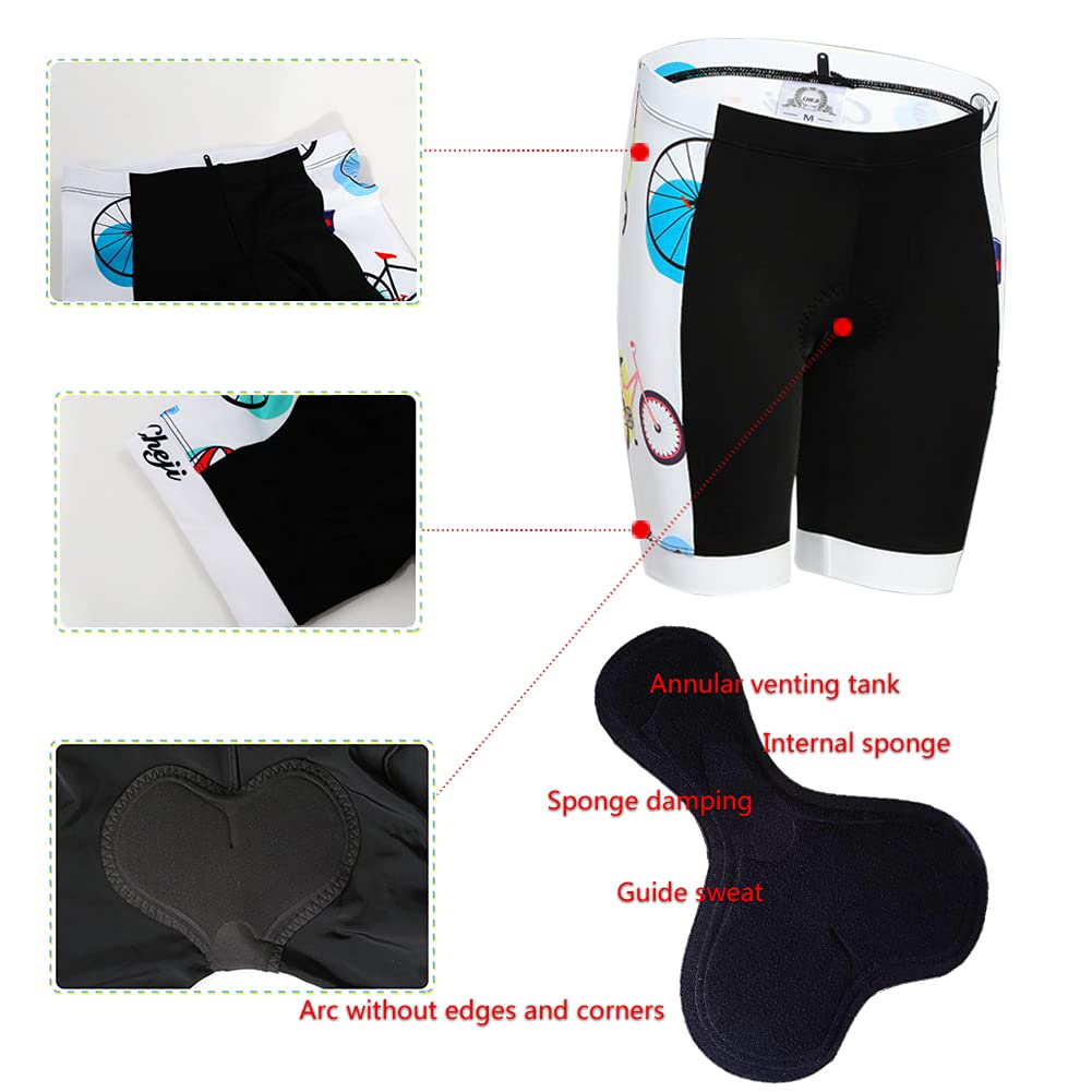 Kinder Jungen Radtrikot Set Mädchen 2tlg Radsport Bekleidung Kurzarm Fahrrad Trikot Kurz Radhose mit Sitzpolster Atmungsaktiver Fahrradanzug