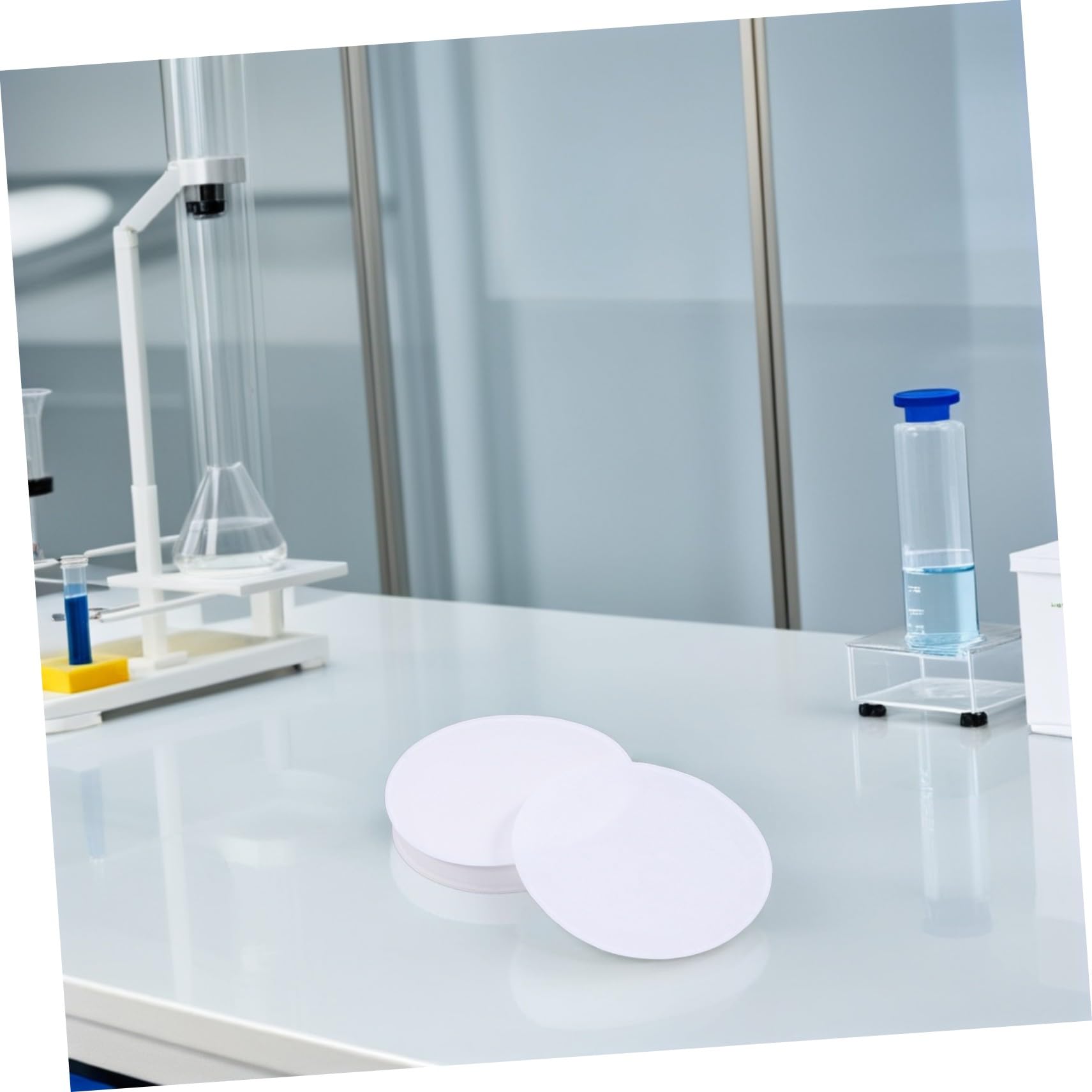 PRETYZOOM 400 Pezzi Filtri Qualitativi A Velocità Media Filtri Per Esperimenti Di Laboratorio Carta Da Filtro Carta Da Filtro Per Laboratorio Di Chimica