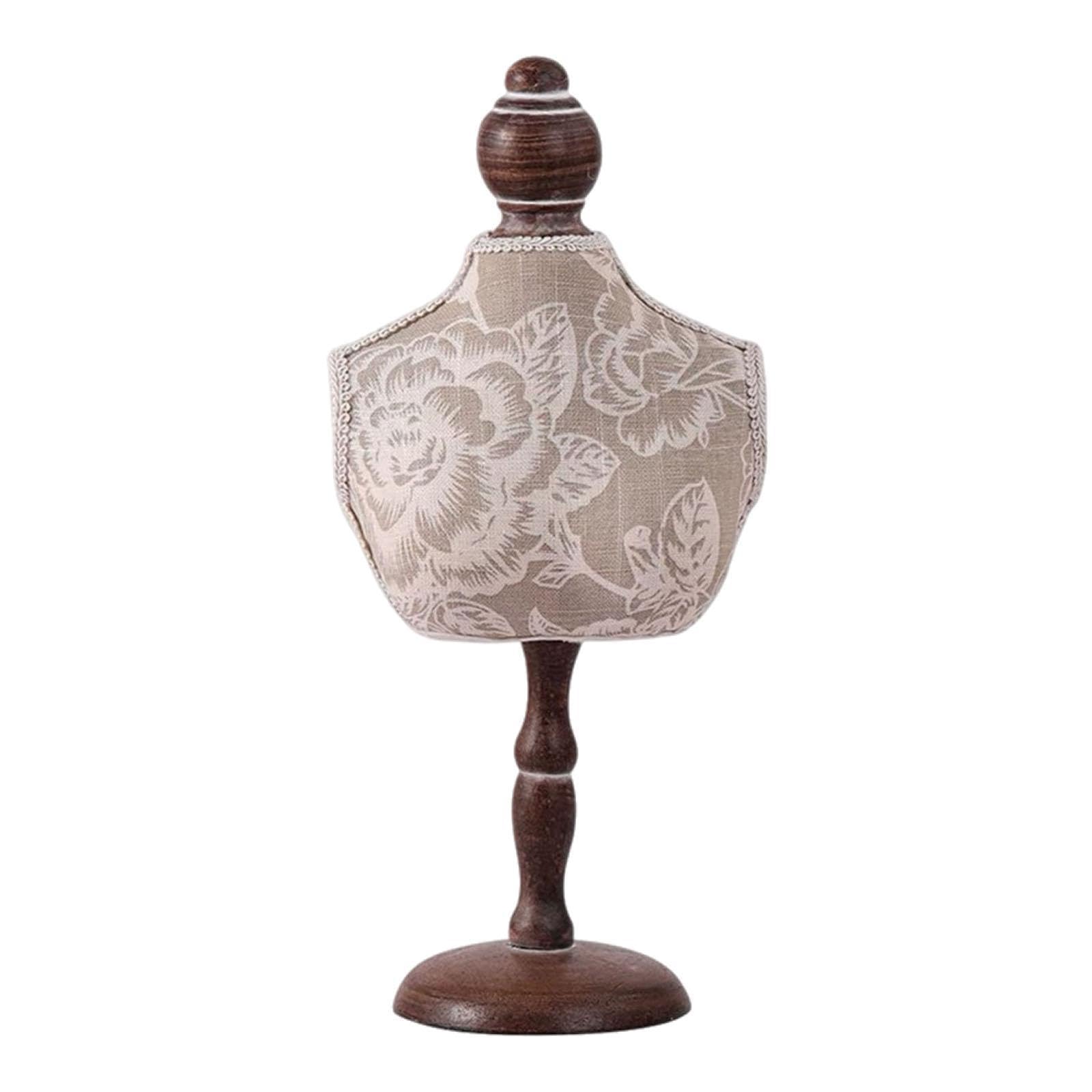 Présentoir à colliers en buste de mannequin pour bijoux de comptoir hauteurs 36 cm