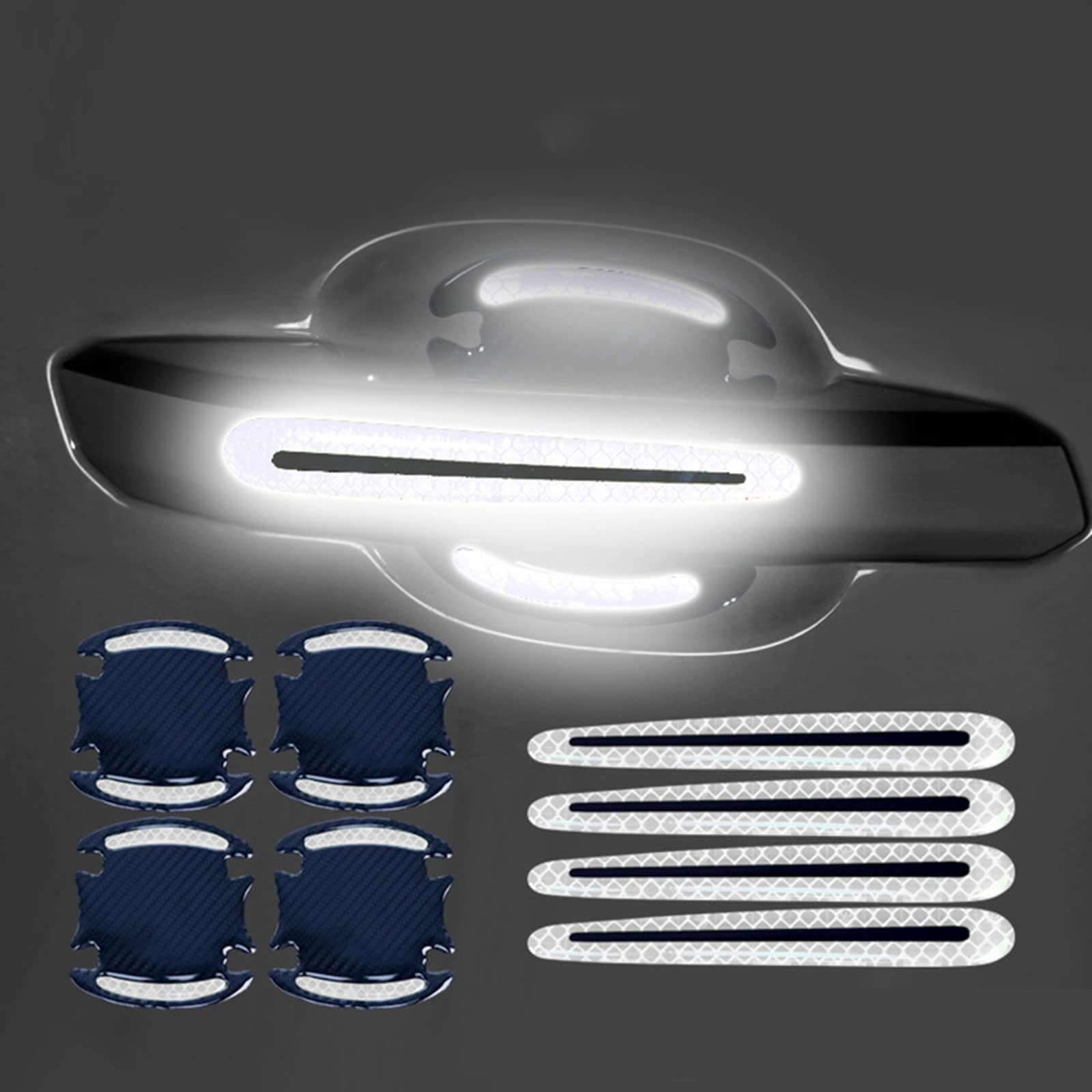 Woniyal 8 Pcs Car Door Handle Protectors for Tesla Cybertruck, Türgriff Tassenschutz Autotürgriff Beschützer Waterproof Anti-Scratch,C