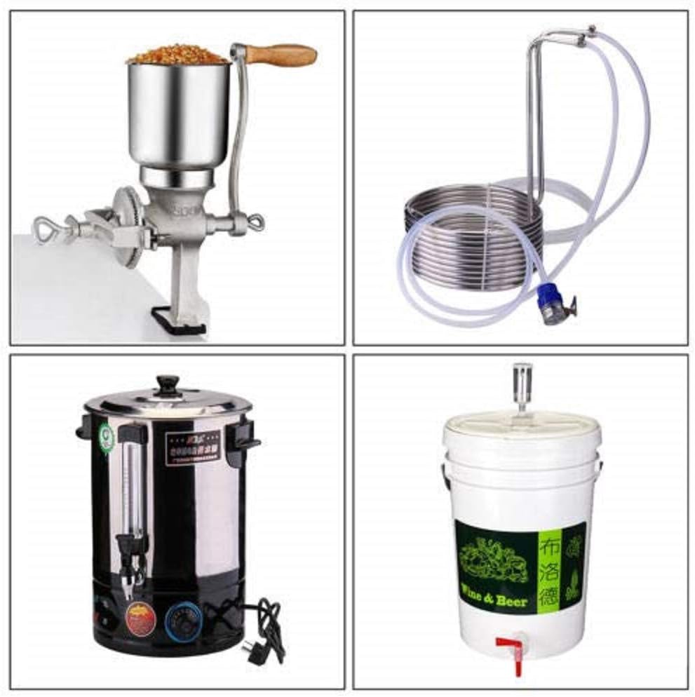 YUEWO 38L DIY Moonshine Still Home Beer Distiller Brewing Equipment Tool Kit