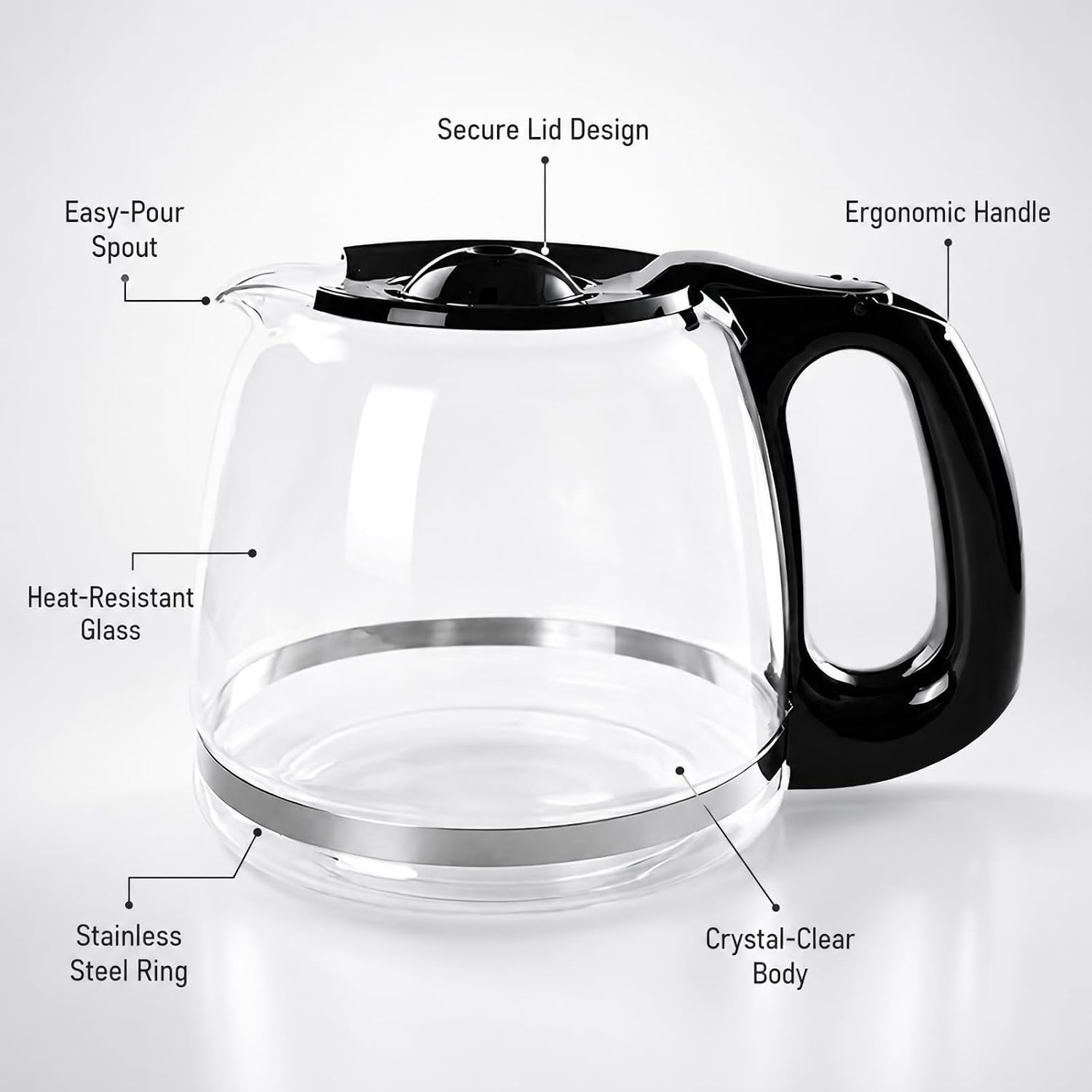 12-Cup Borosilicate Coffee Carafe