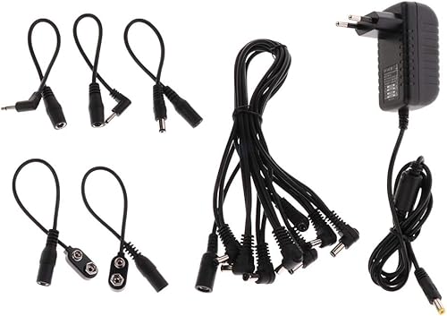 SunniMix Kabel Verteiler 8-fach EffektgerA t Verteilerkabel Daisy Chain mit Netzteil SunniMix Kabel Verteiler 8-fach EffektgerA t Verteilerkabel Daisy Chain mit Netzteil