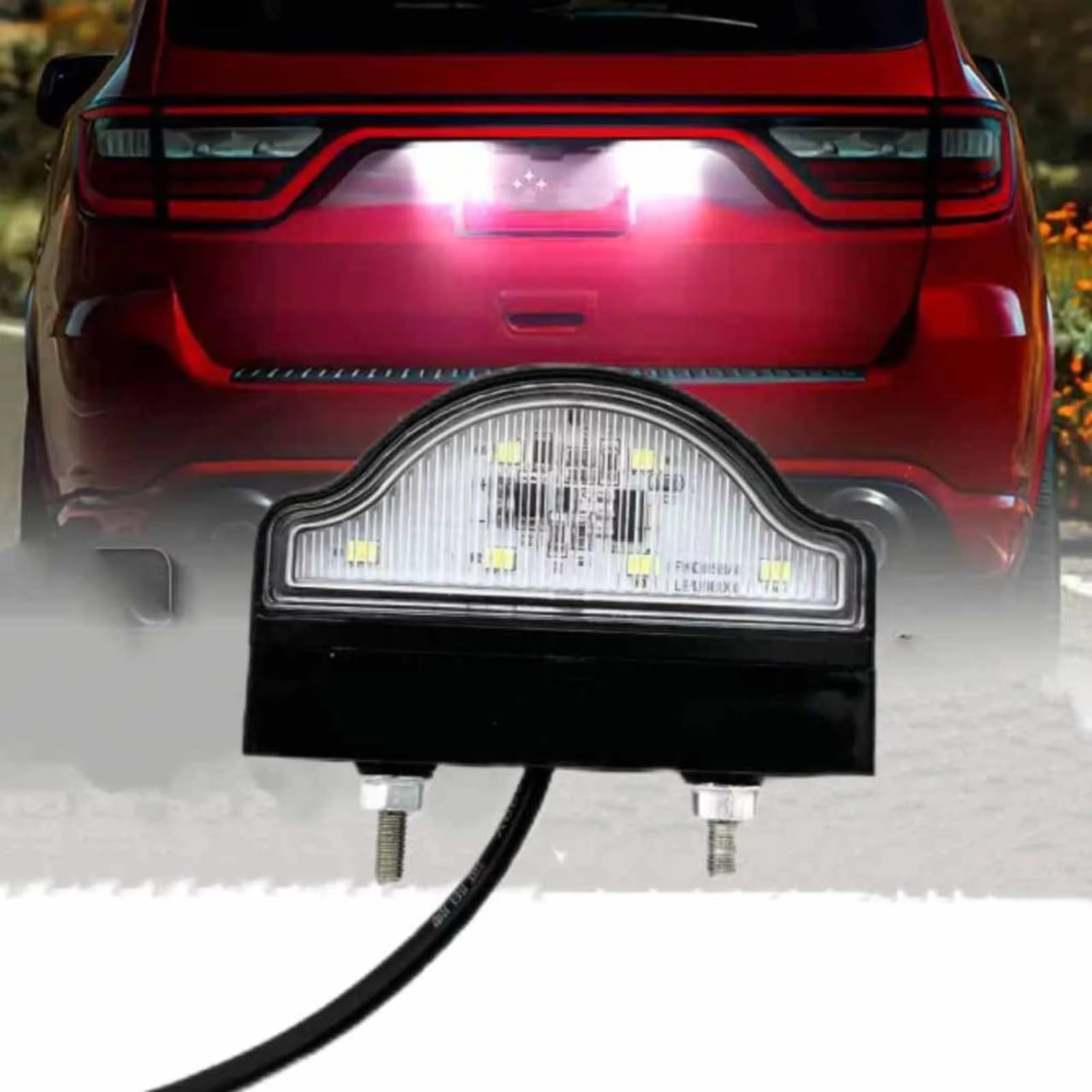 Iluminación Matricula Vehiculo Luz De Matrícula Para Automóviles, Camiones Y Remolques, Resistente Al Desgaste Y Duradera, 12 V Y 24 V, Accesorios Para Luz De Matrícula.