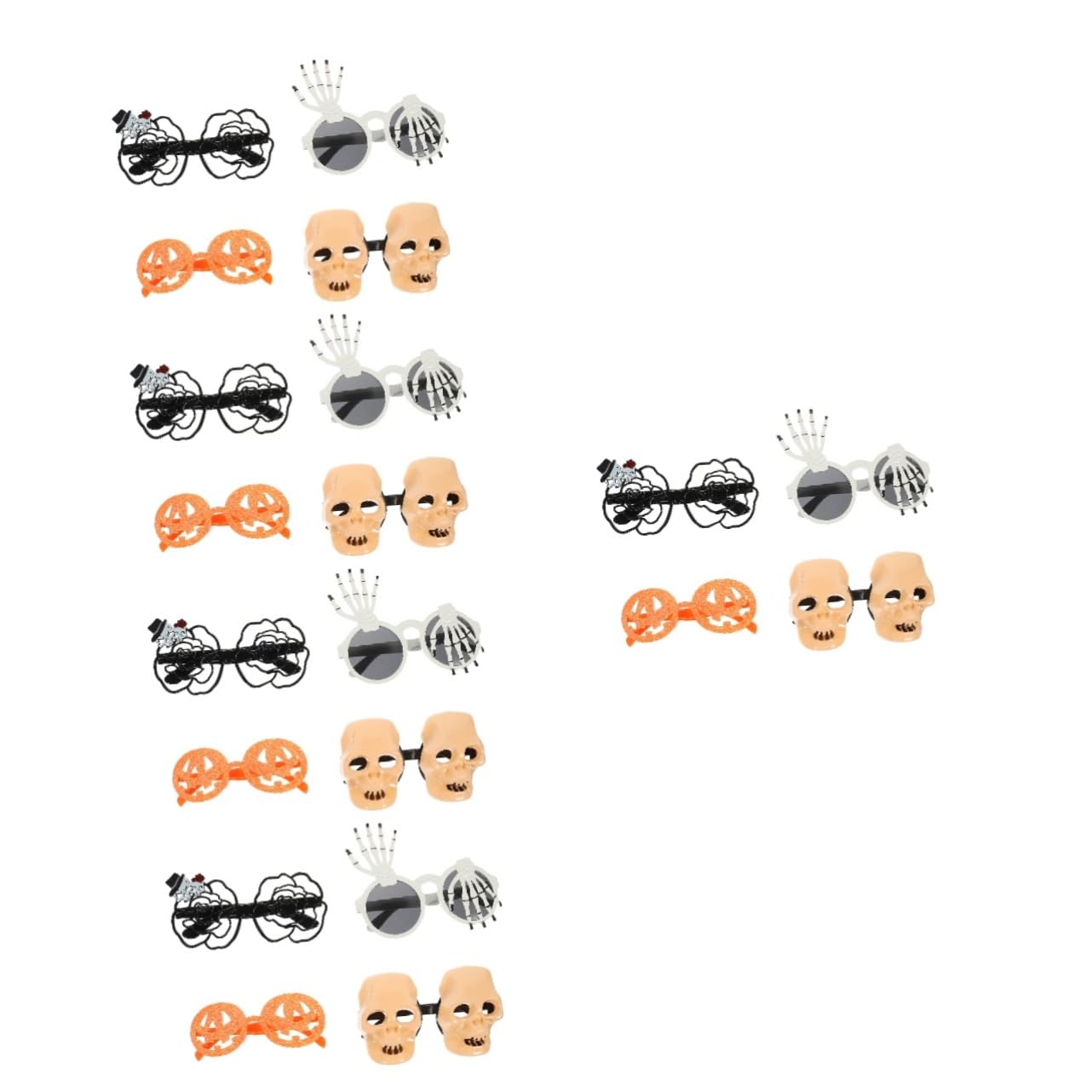 SOIMISS 20stücke Halloween Partybrillen Lustige Dekorative Augenweiden Für Kostümpartys Fotorequisiten Weißen Und Goldenen Designs Für Unvergessliche Momente