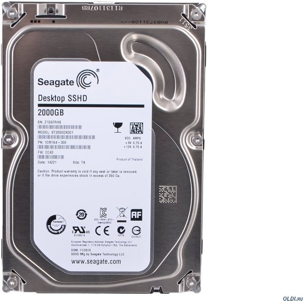 Seagate ST2000DX001（3.5インチ HDD 2TB） Amazon | Seagate シーゲイト 内蔵ハードディスク Desktop SSHD