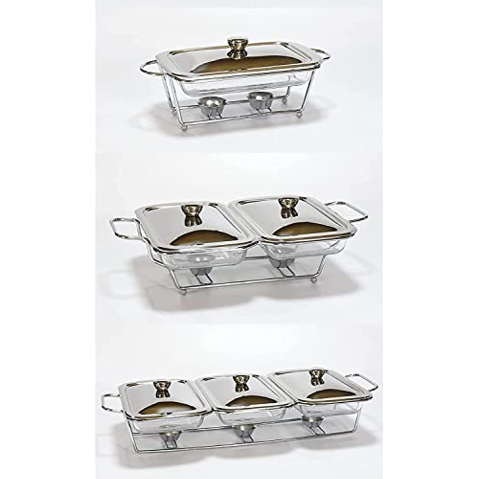 Juego de platos para rozaduras – Servidor de buffet rectangular con tapa, calentador de alimentos de 1,5 L para catering, bodas, fiestas, banquetes, ideal para eventos y servicio de alimentos