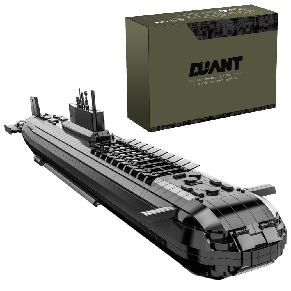 DUANT 628020 941 Modell Atom-U-Boote Bausteine Bausatz, 4474 Stück Militär Atom-U-Boot-Komponenten von Kriegsschiffen, Sammelbar Zeigen Sie U-Boot Modelle Spielzeug und Geschenke