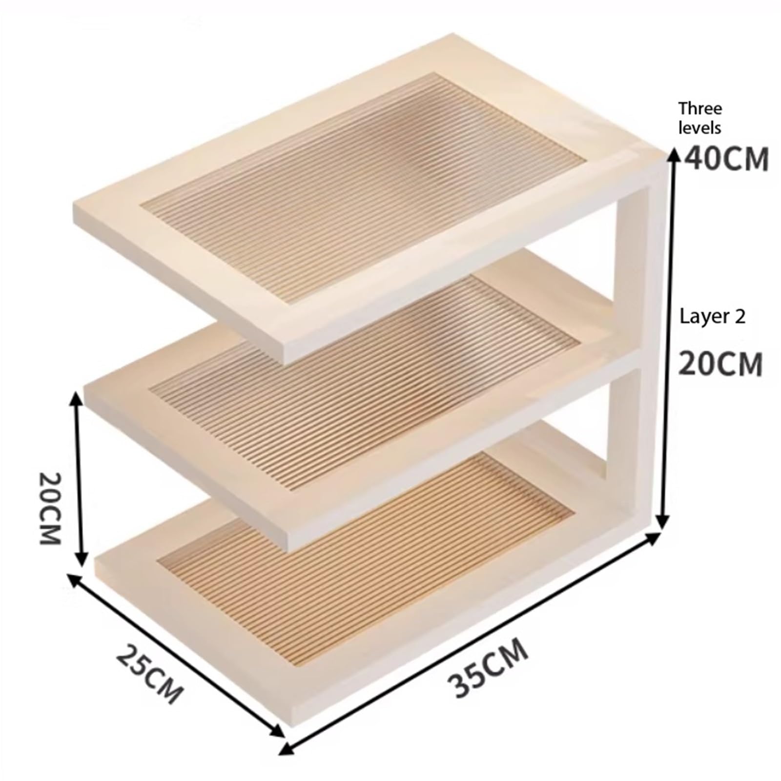 Para el coche Portavasos blanco de escritorio, almacenamiento tazas barra comedor cocina multicapa Ajuste(Medio)