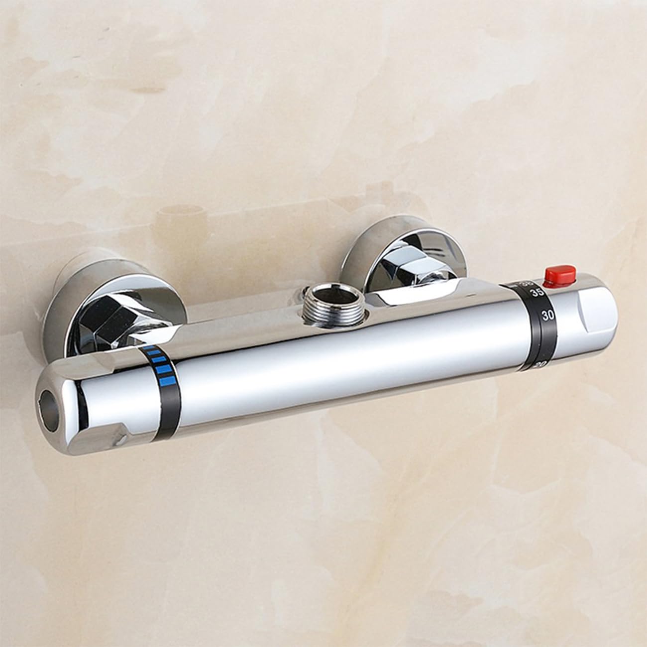 Mezclador termostático para bañera y ducha, grifo mezclador de ducha montado en la pared, grifo antiquemaduras, accesorio de baño, temperatura constante inteligente para baño