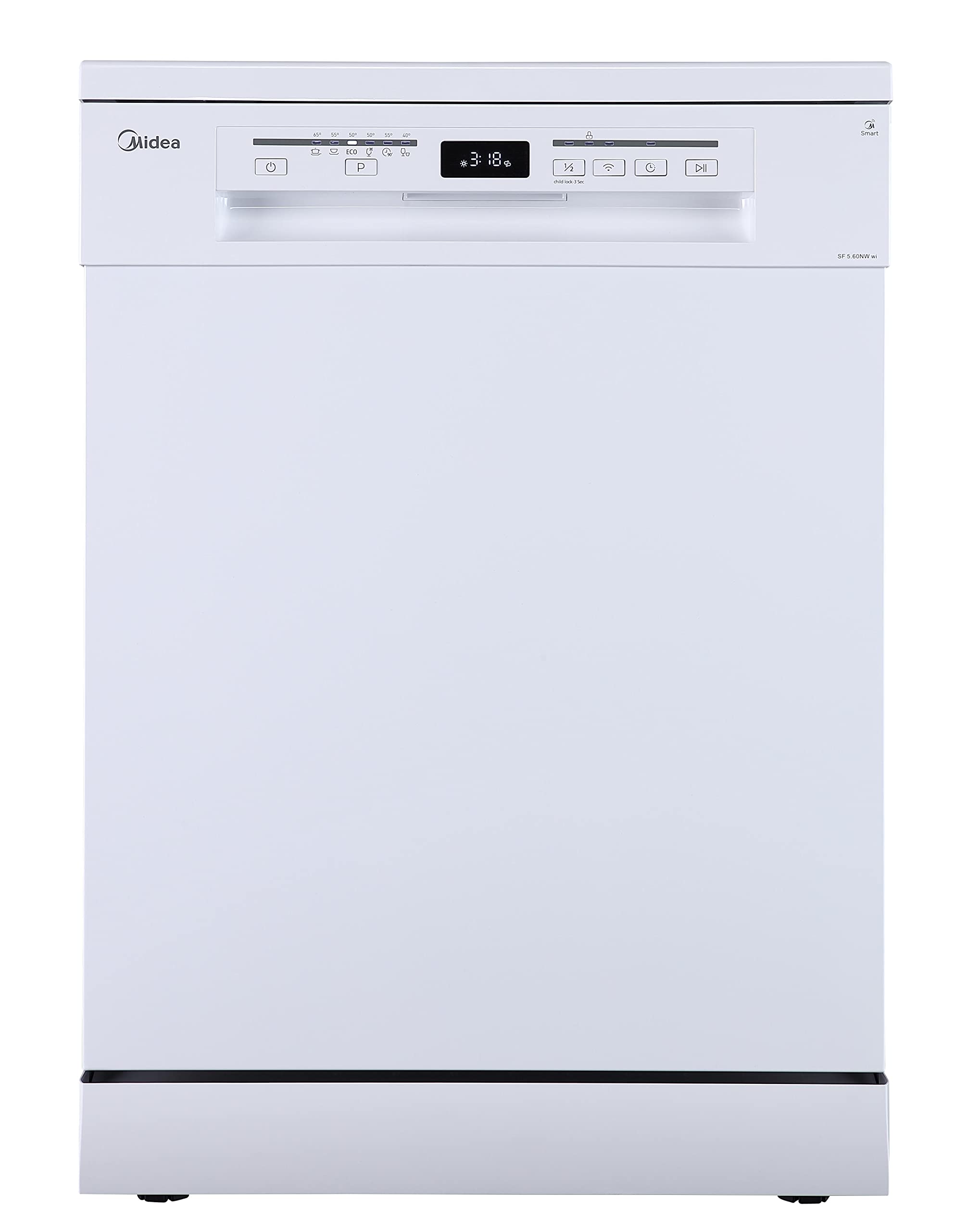 Midea Lavavajillas 60 cm+++ Blanco para 12 servicios - Lavaplatos libre instalación - Compacto con 4 Programas de Lavado integrable - Filtro Antibacterias y Programación Horaria Nuevo Modelo — view 13