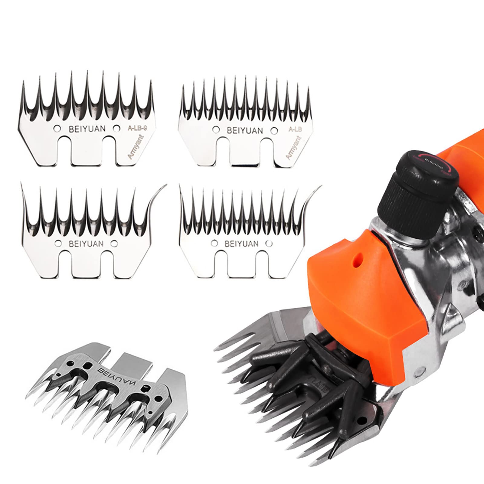 Cuchillas de Repuesto para Tijeras de Oveja, Cuchillas de Repuesto de 9/13 Dientes, con Cuchillas oscilantes Individuales de 4 Dientes, esquiladoras de Animales Desmontables, para