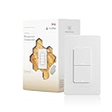 Matter WiFi Smart Light Switches, Netural Wire Required, 2.4GHz Single Pole Switch, Compatible with Alexa Assistant, Remote Control, Voice Control, No Hub Required (2 Way)