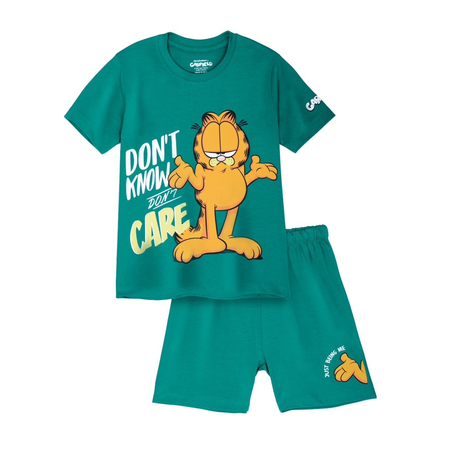 Nap Chief Kids Cotton Cartoon Character Co ord Set for Boys & Girls, T Shirt and Shorts for Casual Wear