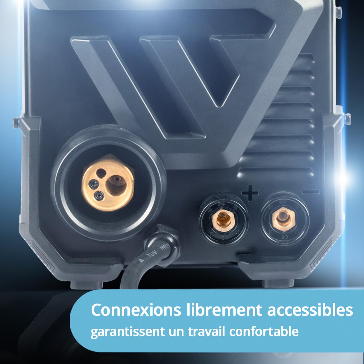 STAHLWERK Poste à souder MIG/MAG 200 ST – Inverter IGBT 200 A, poste sous gaz avec dévidage synergique, compatible FLUX (fil fourré), fonctionnel Lift-TIG & MMA (ARC)