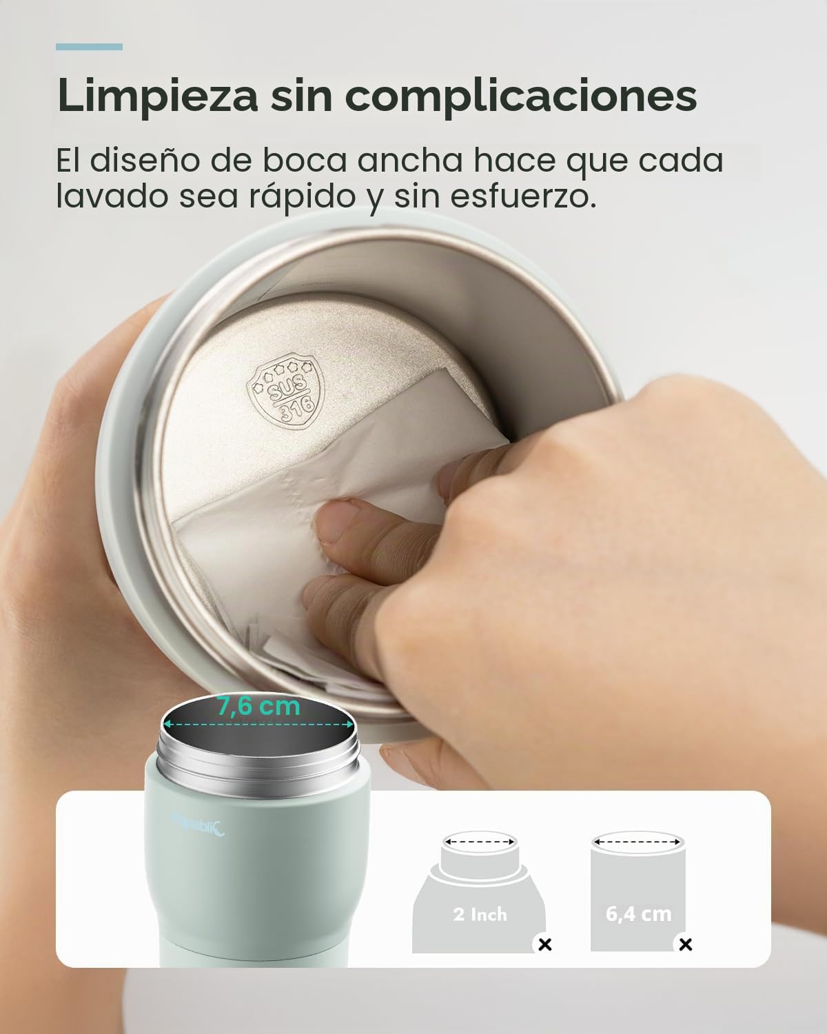 Papablic Calentador de biberones portátil Pro para viajes, calentamiento 2 veces más rápido, 5 ajustes de temperatura, calentador de leche para bebés y fórmula sobre la marcha, batería de larga