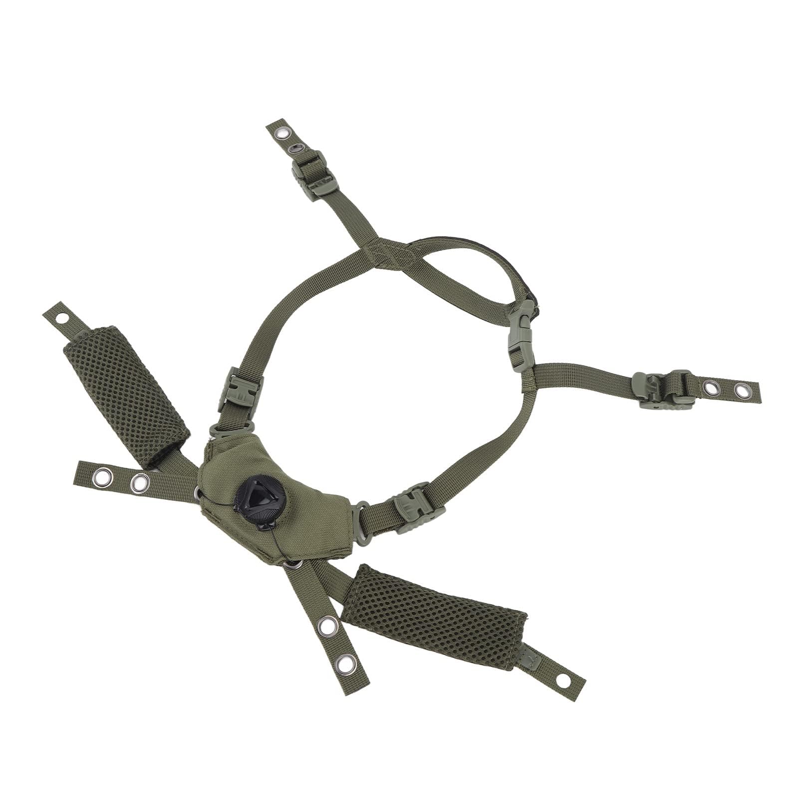 SystèME de Suspension de Cadran de Casque, Mentonnière, Jeu de Coussinets de Casque, Forte compatibilité pour Wendy for ME (Éponge Vert Armée)