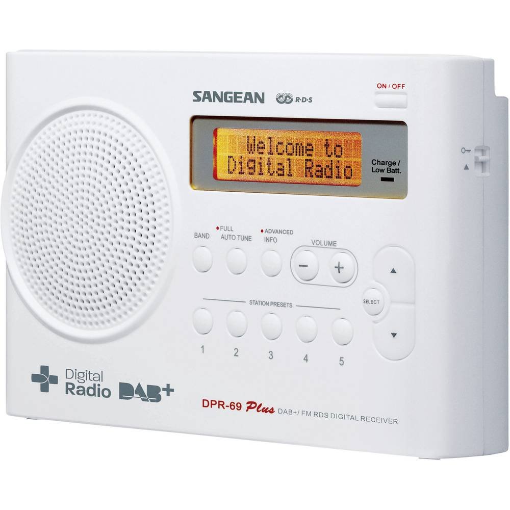 Sangean A500180 Radio DPR-69 DAB+ Bianca