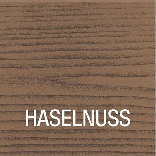 Bondex Lacklasur Haselnuss 0,375 L für 3,75m² | 2in1 - veredelt und versiegelt | Wasser- und Schmutzabweisend | Sicherheit für Kinderspielzeug nach DIN EN 71-3 | Seidenglänzend | Holzlasur
