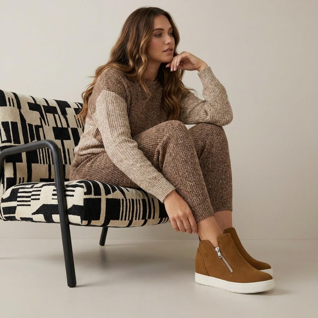 CUSHIONAIRE Women's Hart Hidden Wedge Sneaker +Wide Width Available - Image 4