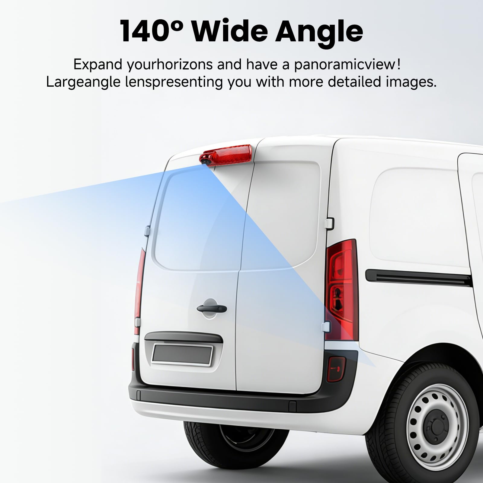 Hodozzy Cámara Trasera para Renault Trafic 2014-2017/Opel Vivaro 2014-2017, Cámara de Marcha Atrás Impermeable con Líneas de Aparcamiento, Cámara Marcha Atrás Visión Nocturna Coche 12 V con Cable