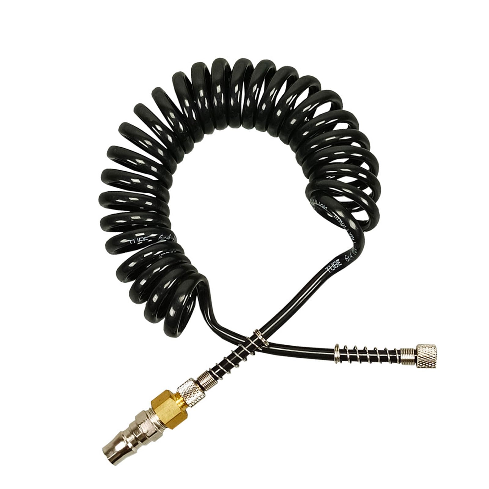 Recoil Hose Air Hose with 1 / 4Inch Quick Couplers Suitable for Various Tool Air Compressor Polyurethane
