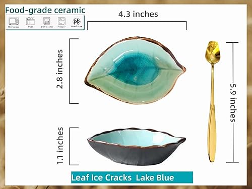 Miniatura 4 de Cuchara de café y descanso para barra de café, grietas de hielo, soporte para cucharas pequeñas de hojas para estación de café, cuchara de té con