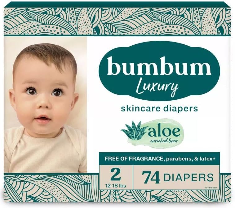 Bum~Bum Luxury Diapers Fragrance-Free, (Select for More Options) (Size 2)