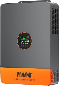 PowMr 10000W Split Phase 48V to 120/240V AC Solar Inverter, UL1741 10KW Inverter with 200Amp MPPT Charge Controller, for 48V Lead Acid, Lithium Battery, User-Define Support up to 6 Unit Parallel