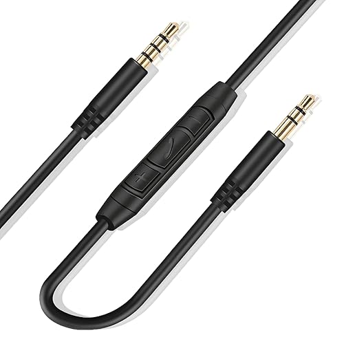 Cable de audio de repuesto de 0.138 in para auriculares Beats, cable auxiliar compatible con Beats Solo2 Solo3 Studio3 Wireless HD Pro por Dr. Dre